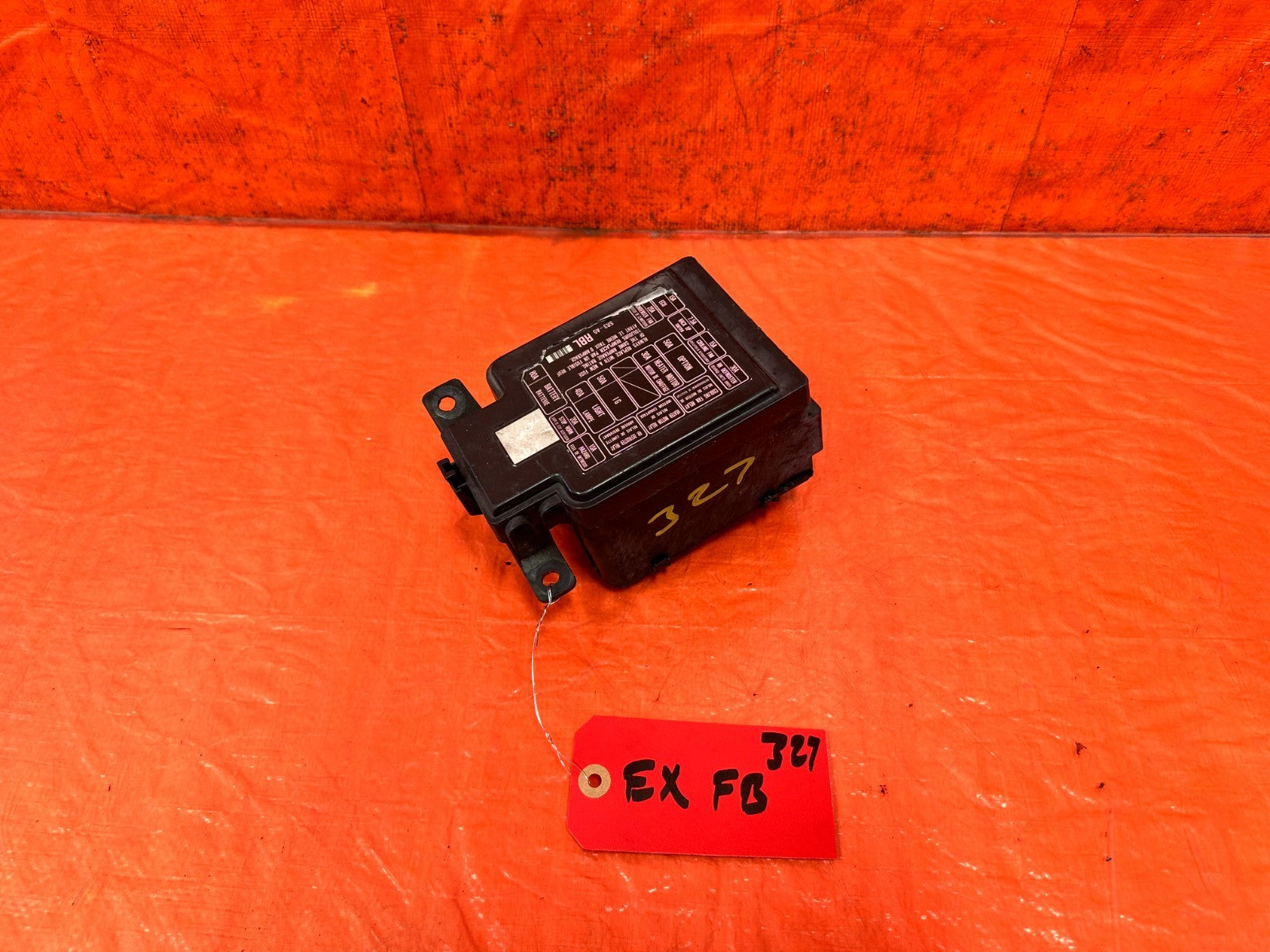 92 95 HONDA CIVIC   EXTERIOR ENGINE BAY FUSE BOX COVER LID DIAGRAM   OEM #3270