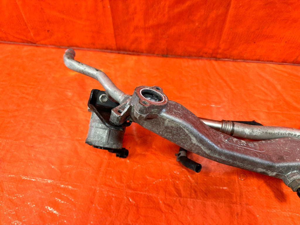 08 14 SUBARU IMPREZA WRX STI EJ257 ALUMINUM COOLANT PASSAGE LINES W/ SENSOR 28311