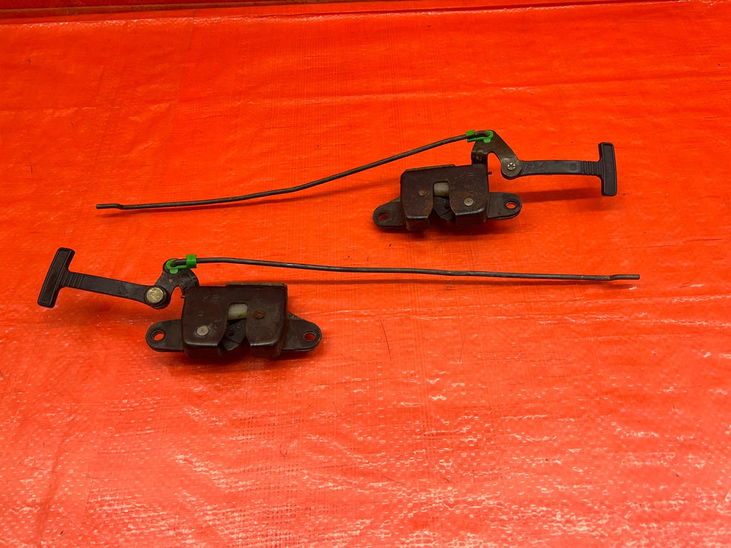 96 00 HONDA CIVIC COUPE   REAR SEAT RELEASE PULL HANDLES   LEFT & RIGHT OEM #2317