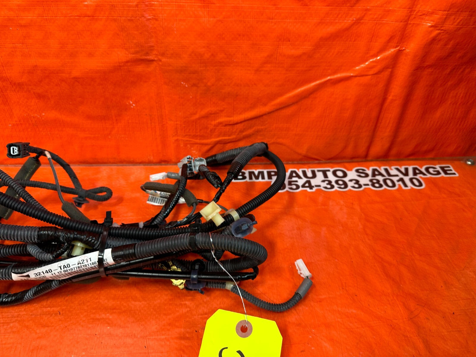 08 12 HONDA ACCORD SEDAN   PASSENGER RIGHT INTERIOR WIRE HARNESS WIRING LOOM 2512