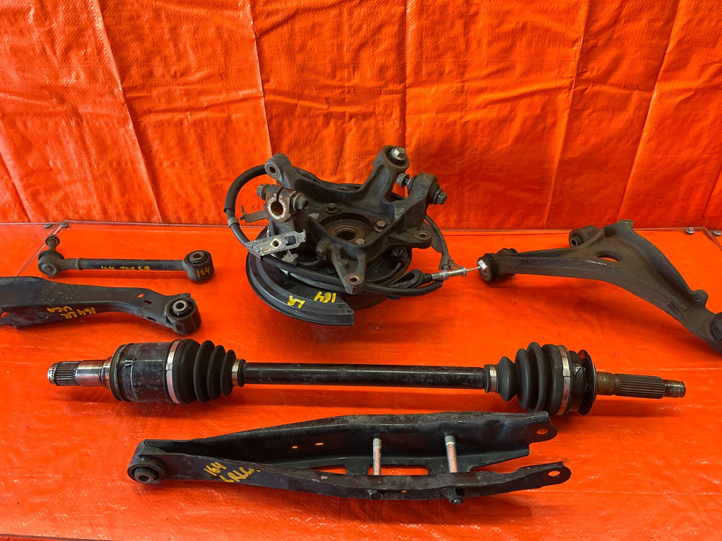13 16 SCION FRS   DRIVER LEFT REAR SPINDLE KNUCKLE HUB W/ ALL CONTROL ARMS OEM18