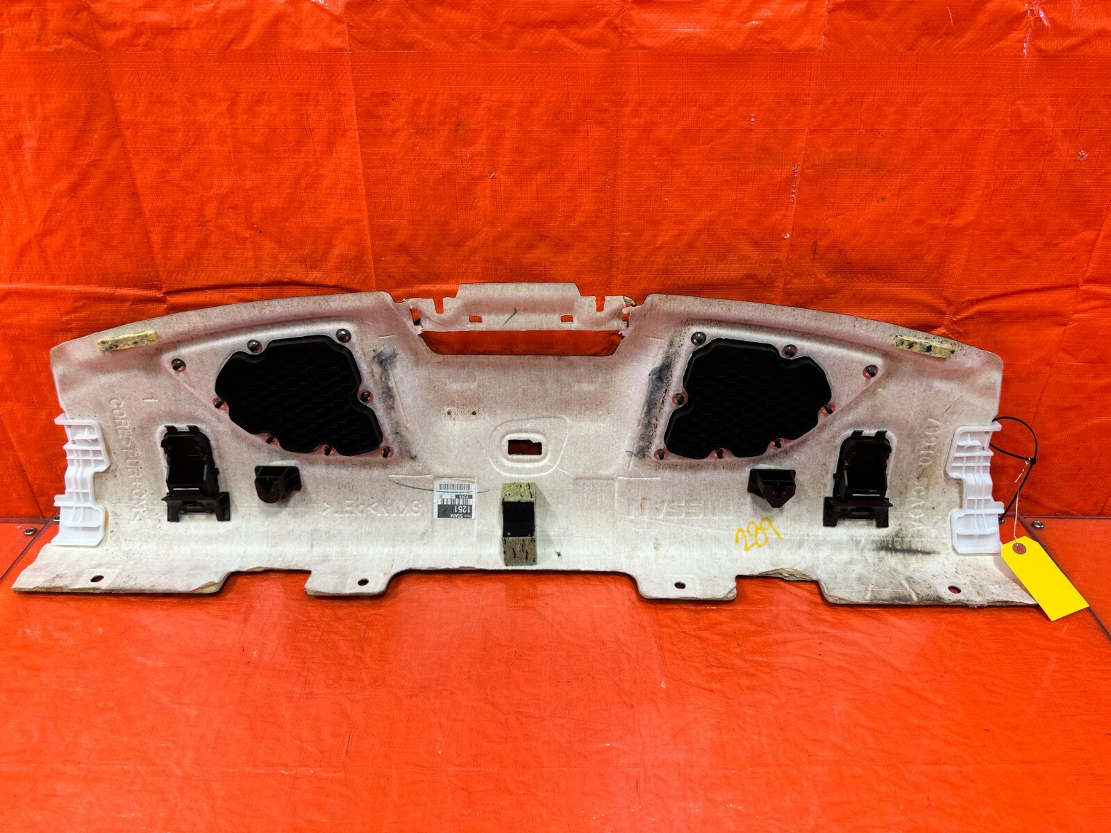 17 20 INFINITI Q60   SPEAKER TRAY PACKAGE TRAY TRIM   OEM FACTORY #28910