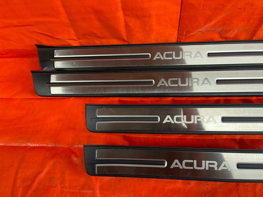 09 12 ACURA RL   INTERIOR DOOR SILL SET   FRONT REAR LEFT RIGHT SILLS    OEM OE4