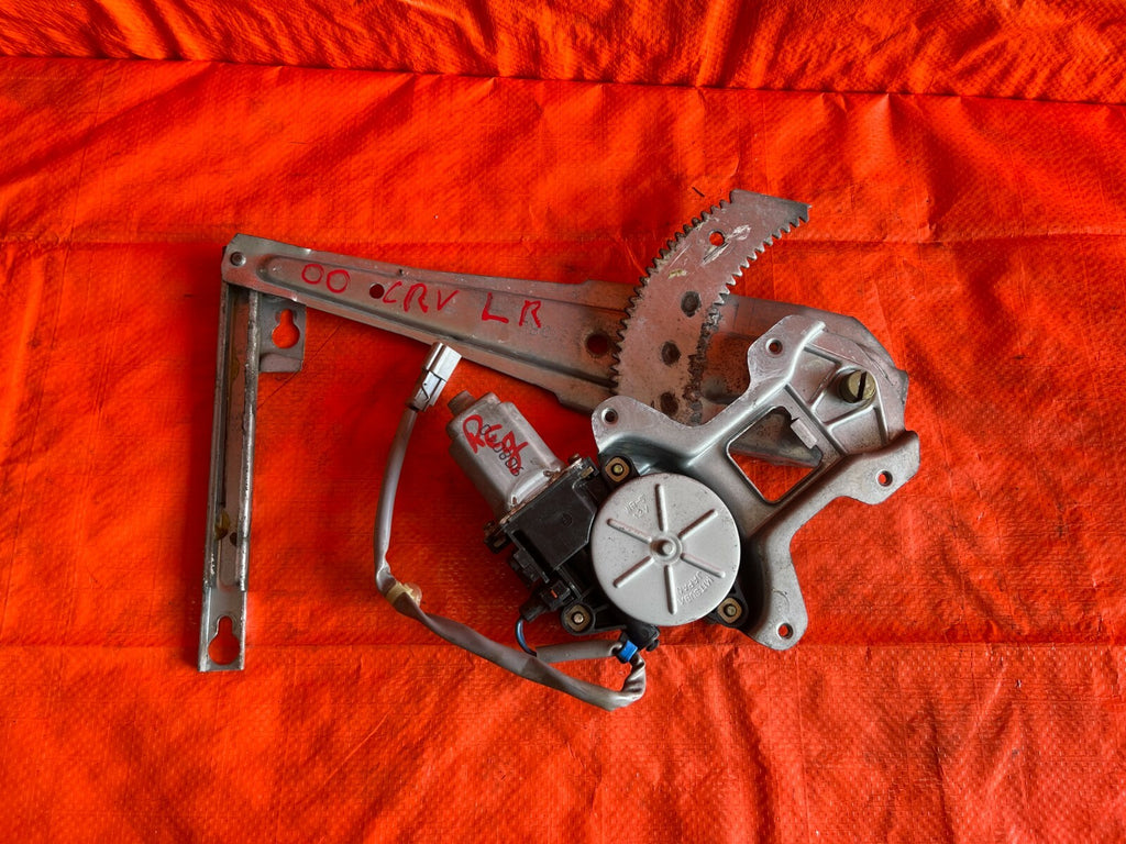97 01 HONDA CR V DRV   DRIVER LEFT REAR   WINDOW REGULATOR W/ MOTOR   OEM0
