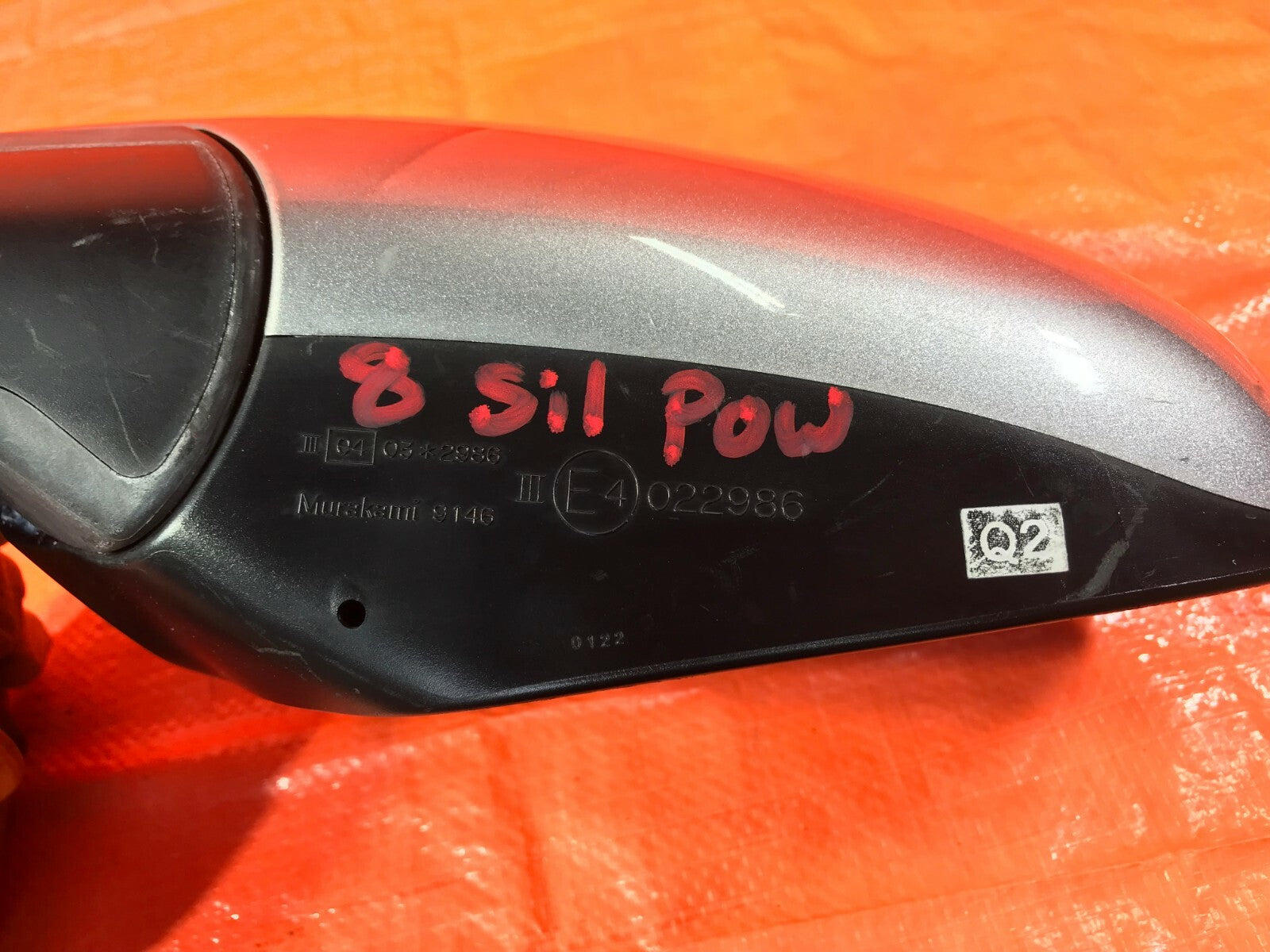 OEM 2011 2012 2013 SUZUKI KIZASHI DRIVER LEFT SIDE VIEW MIRROR SILVER E4 02298611