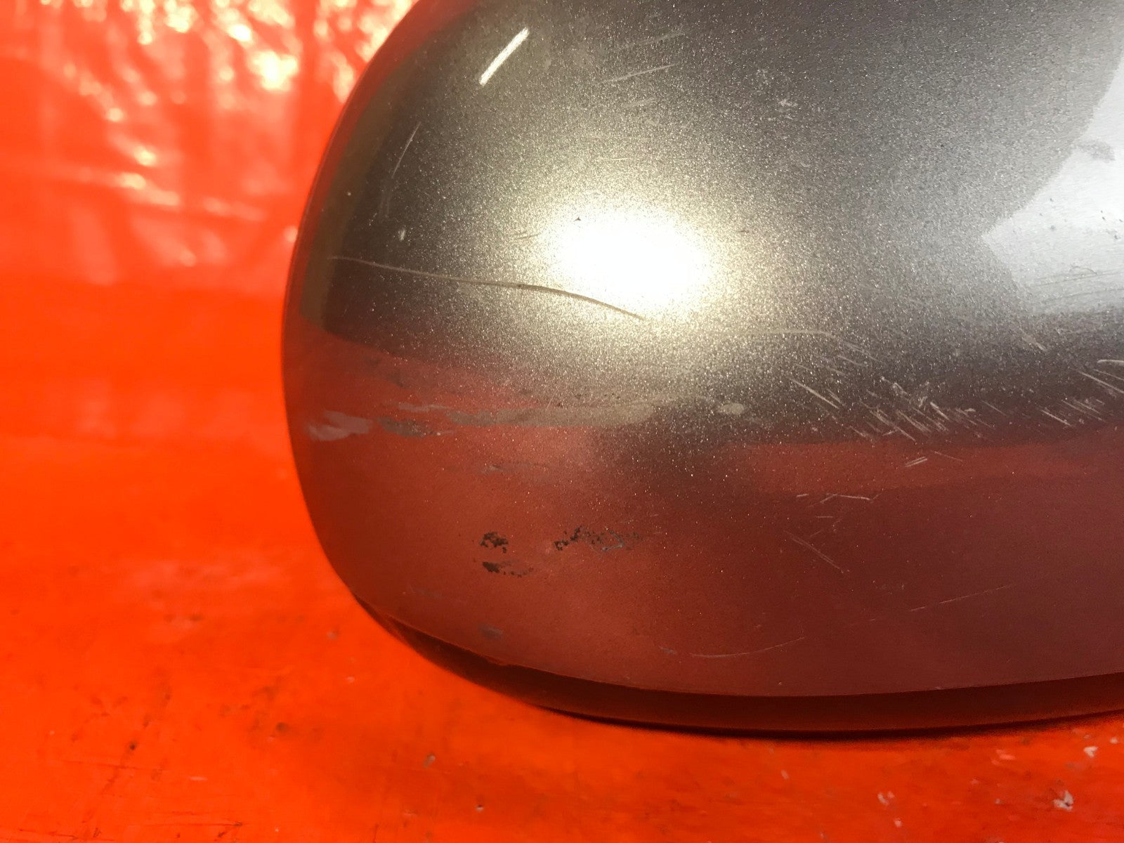 OEM 2010 2011 HYUNDAI ACCENT PASSENGER RIGHT SIDE VIEW MIRROR SILVER   NON POWER4