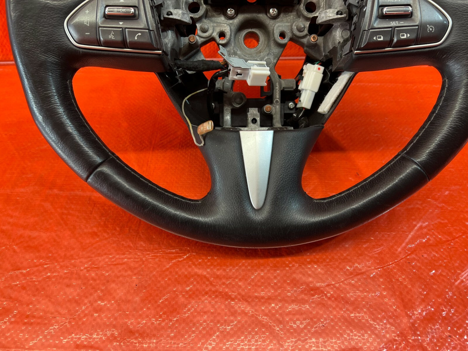 2017 17 INFINITI Q50 RED SPORT 400 RWD   STEERING WHEEL   NON HEATED   OEM #1131