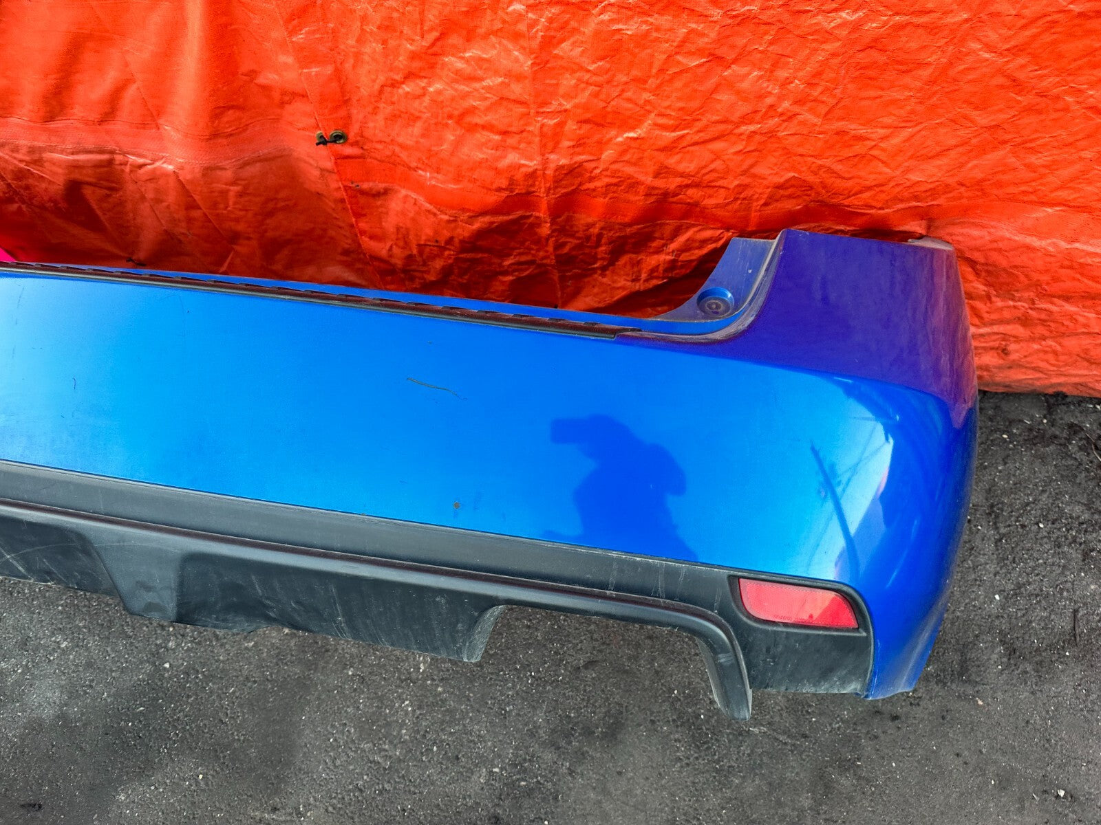 08 14 SUBARU IMPREZA WRX & STI WAGON   REAR BUMPER COVER   BLUE COLOR   OEM 2836