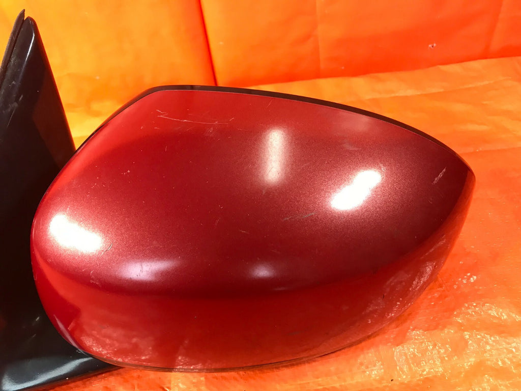 OEM 2007 2008 G35   SEDAN   DRIVER LEFT SIDE VIEW MIRROR   RED   E4 012536 07 081