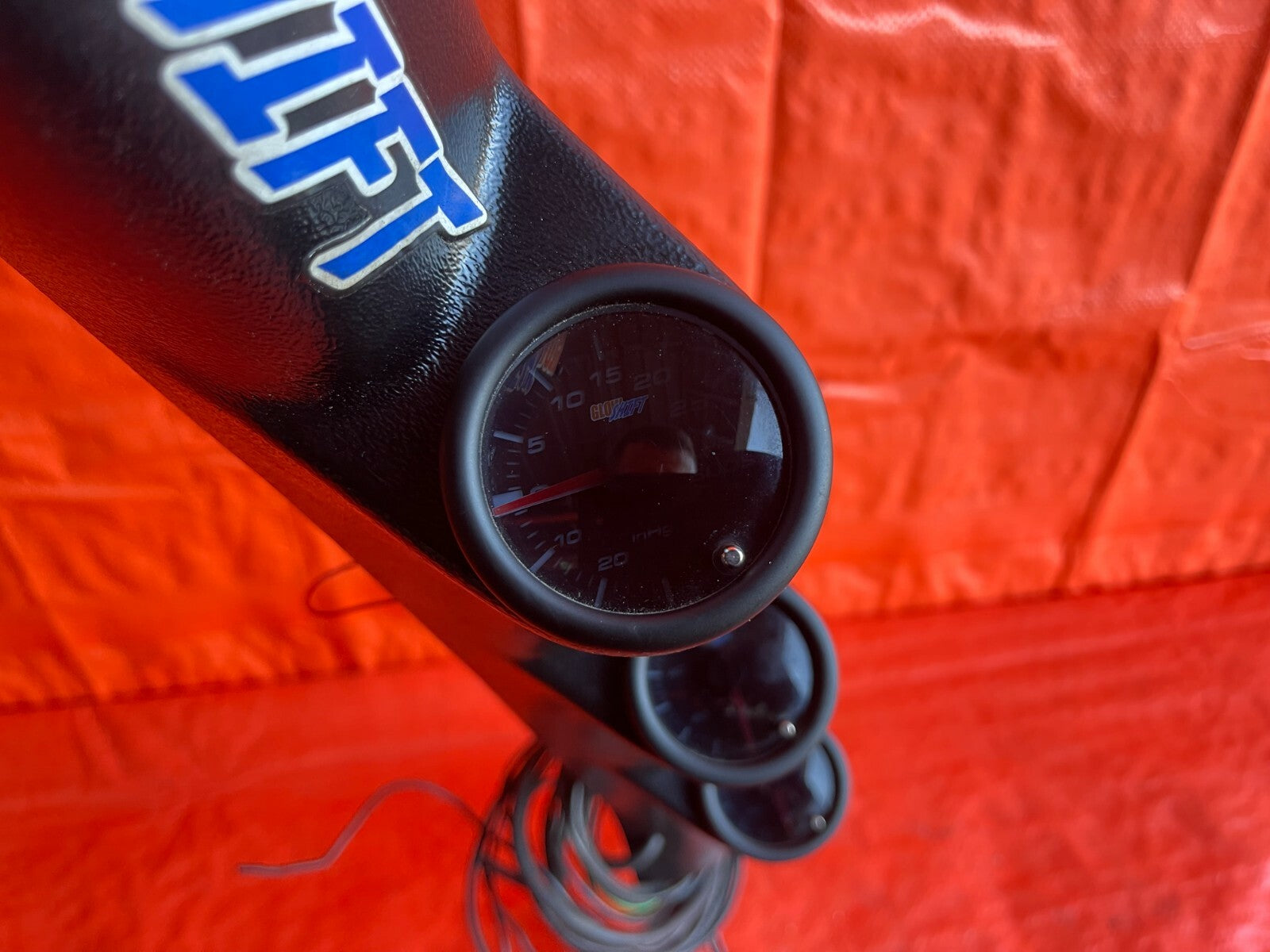 03 06 LANCER EVOLUTION VIII 8 IX 9   GLOWSHIFT BRAND GAUGE A PILLAR W/ GAUGES 2