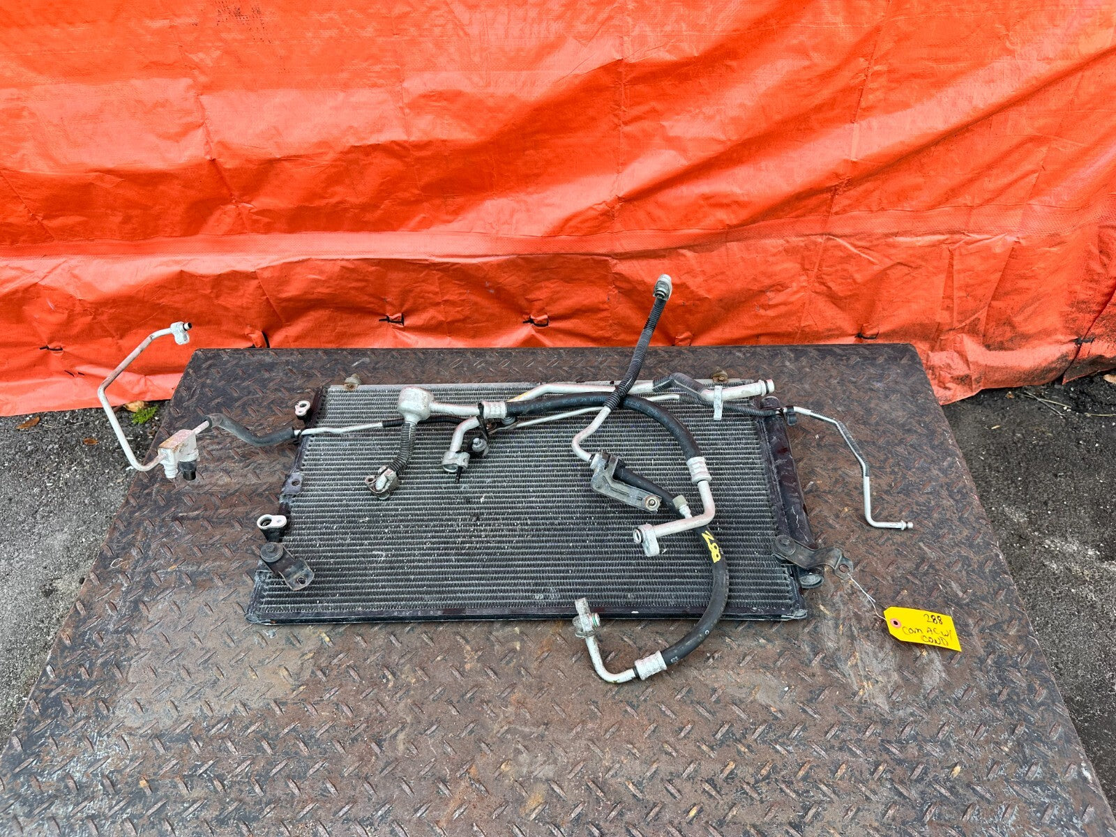 2002 02 LEXUS SC430   AC LINE SET LINES PIPES HOSES W/ CONDENSER OEM FACTORY 28813