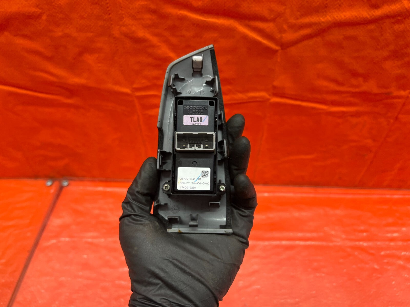 09 10 ACURA TSX   WINDOW SWITCH   DRIVER LEFT REAR SIDE   OEM FACTORY #1687