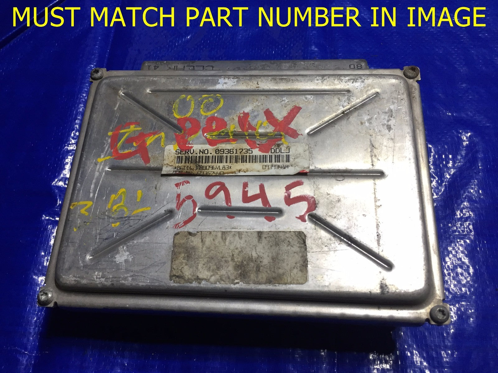 OEM ENGINE COMPUTER ECU ECM BRAIN EBX MODULE 093934140