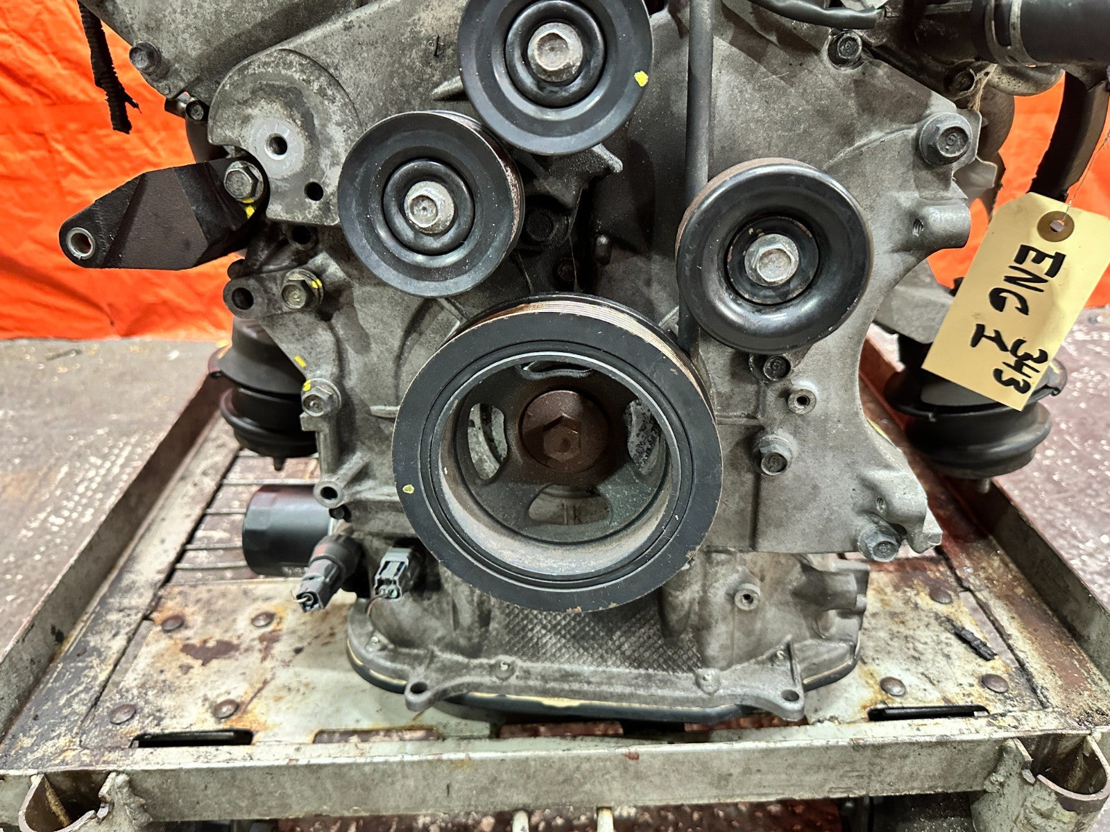 09-13 INFINITI G37 & MORE MODELS - VQ37VHR RWD ENGINE MOTOR LONG BLOCK - 62K MLS2