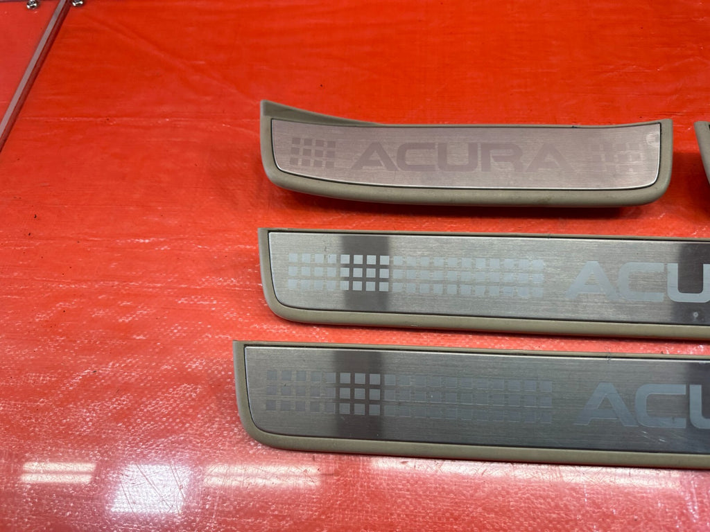 04 08 ACURA TSX   FLOOR PILLAR SCUFF PLATE SET LEFT RIGHT FRONT REAR   OEM #20510