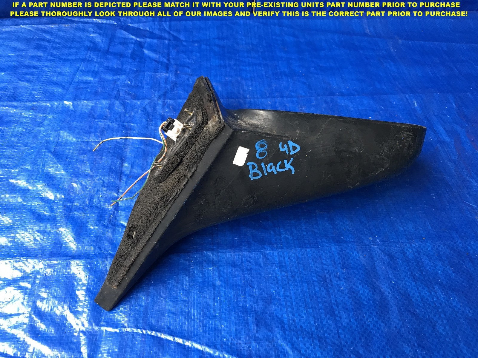 OEM 1996 97 1998 1999 2000 HONDA CIVIC SEDAN PASSENGER RIGHT SIDE VIEW MIRROR __3