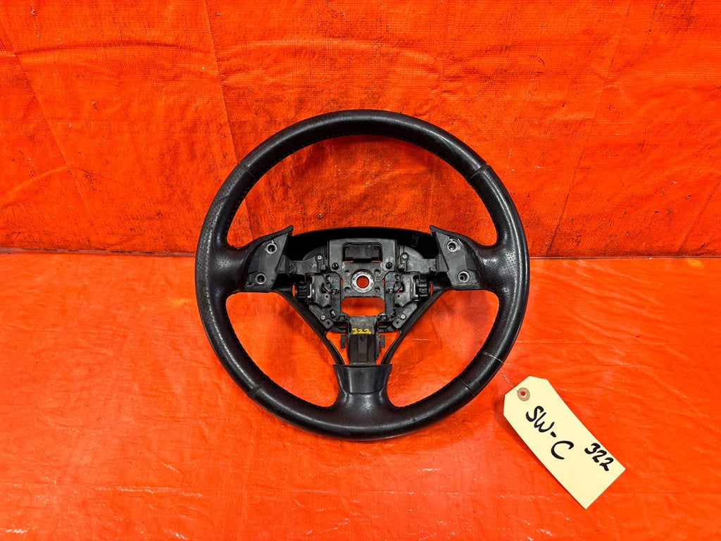 04 05 ACURA TSX   STEERING WHEEL   BLACK LEATHER WRAP   OEM FACTORY #3220