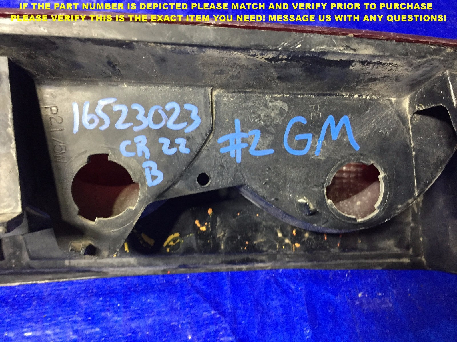 OEM 1996 1997 1998 1999 CHEVROLET CHEVY EXPRESS DRIVER LEFT TAIL LIGHT 165230236