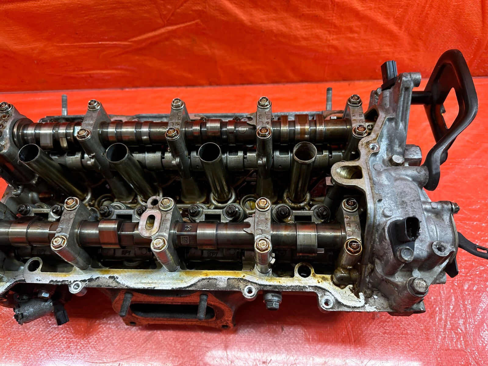 16 19 HONDA CIVIC   K20C2   2.0L   COMPLETE CYLINDER HEAD W/ CAMSHAFTS   OEM3