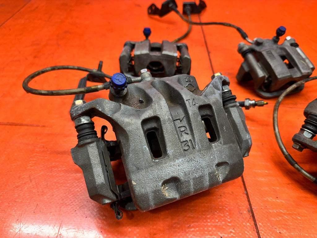03-08 NISSAN 350Z FRONT REAR LEFT RIGHT BRAKE CALIPERS SET OF 4 OEM #34610