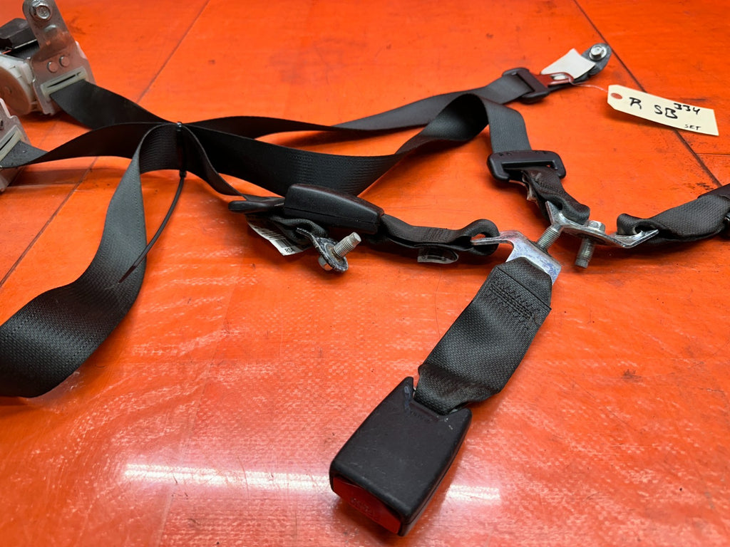 13 15 HONDA CIVIC SI 4D 2.4L REAR LEFT RIGHT CENTER SEAT BELT RETRACTOR SET OEM6