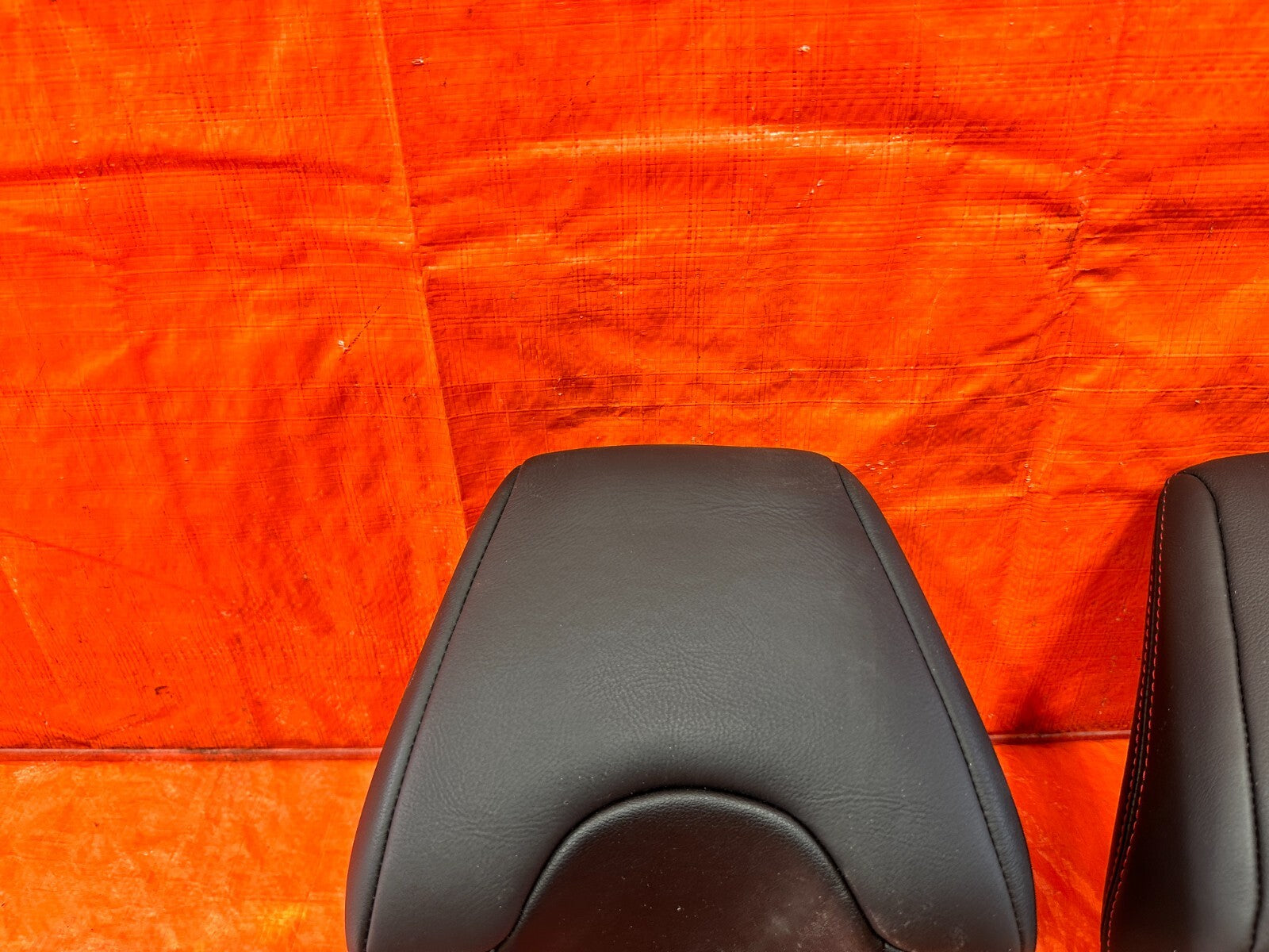 13 20 SUBARU BRZ   FRONT SEAT HEAD REST SET LEFT AND RIGHT  LEATHER   OEM #2923