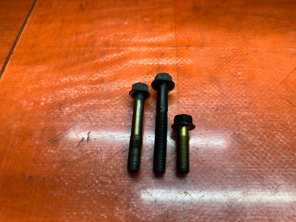 04-08 ACURA TL 3.2L V6 LEFT DRIVER LOWER BRACKET MOUNT BOLTS HARDWARE OEM #3474