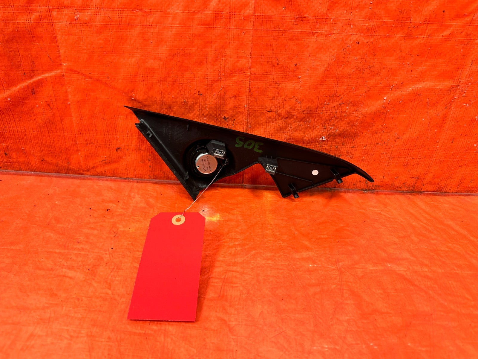 09 14 ACURA TSX   PASSENGER RIGHT DOOR PANEL TWEETER W/ GARNISH TRIM   OEM #3051