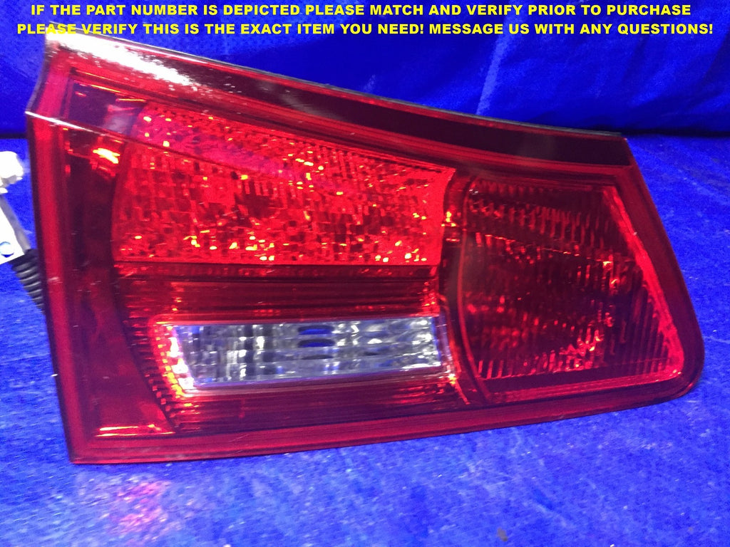 OEM 2006 2007 2008 06 07 08 LEXUS IS250 IS350 DRIVER LEFT INNER TAIL LIGHT L LH2
