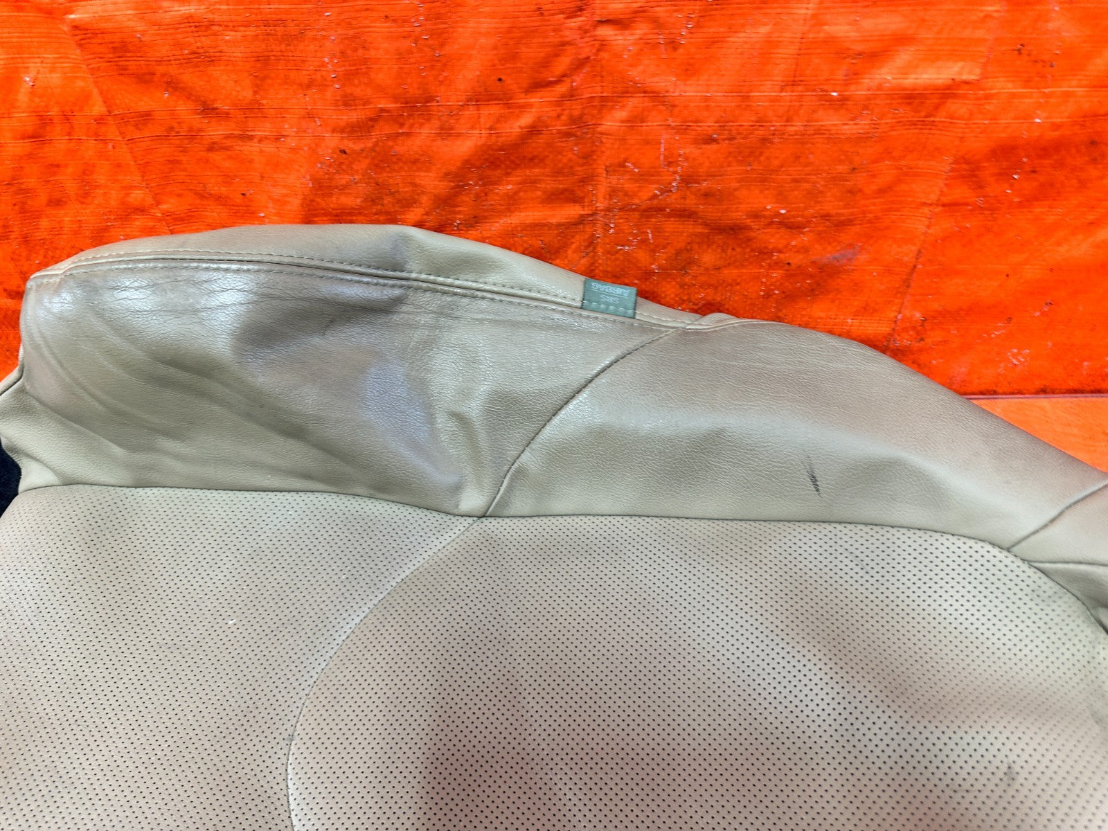 09 11 MAZDA RX8 RX 8   RIGHT FRONT UPPER SEAT SKIN WRAP TAN   OEM 3032