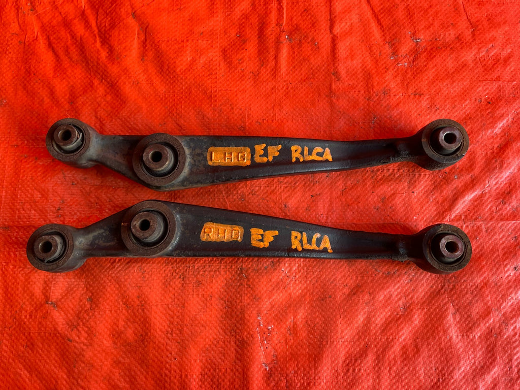 90 91 HONDA CRX   BASE ONLY!   REAR LOWER CONTROL ARM SET ARMS LEFT RIGHT OEM 610