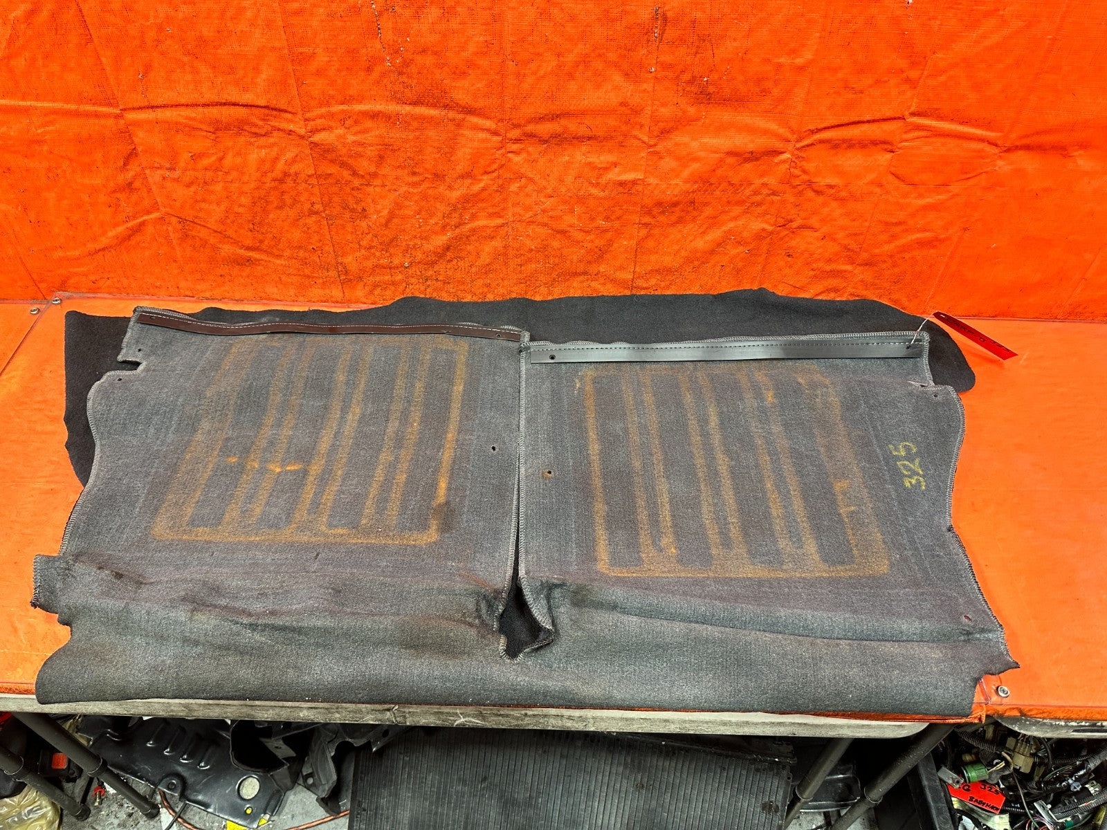 90 91 HONDA CIVIC HATCH REAR TRUNK CARGO AREA TRUNK LINER MAT CARPET OEM #32512