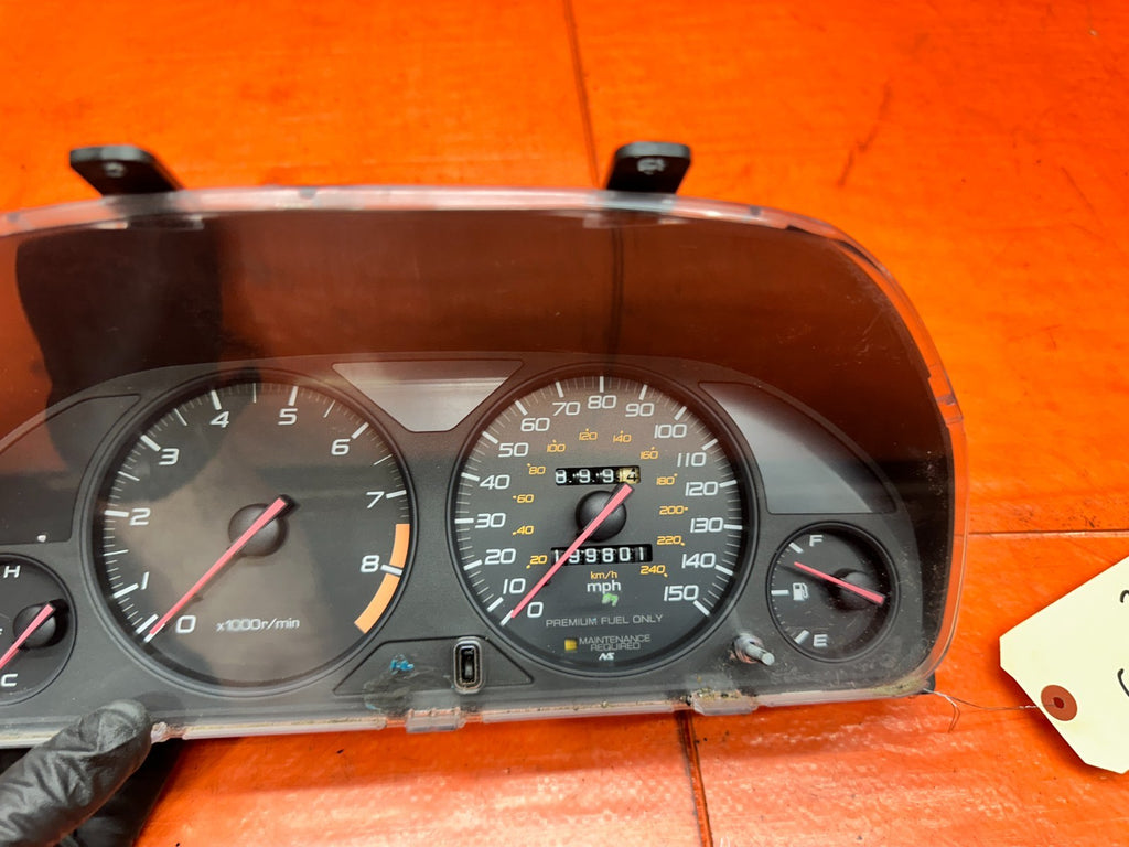 97 01 HONDA PRELUDE 2.2L MT MANUAL SPEEDOMETER INSTRUMENT GAUGE CLUSTER #3368