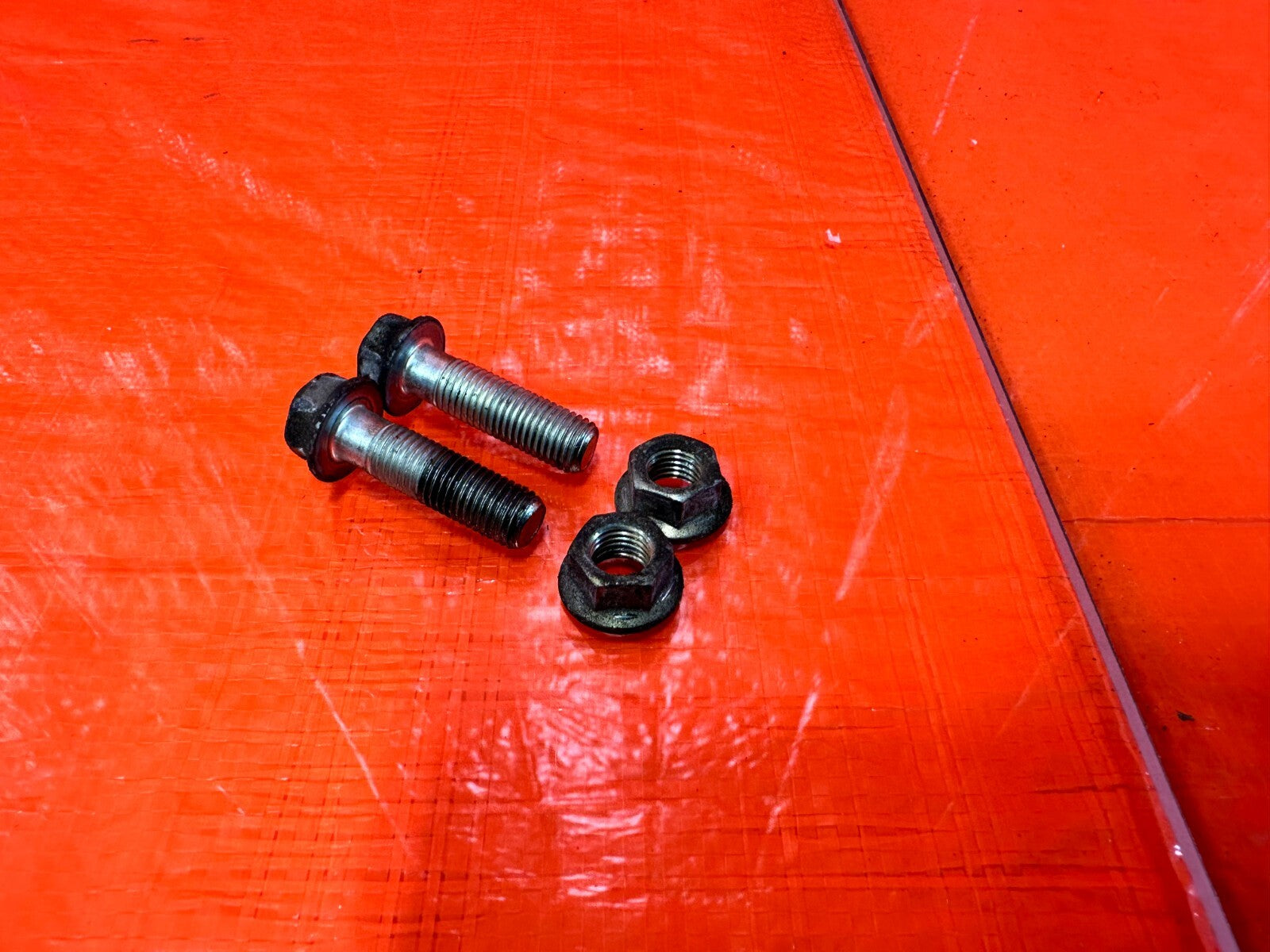 97 01 HONDA PRELUDE   H22 H22A AC COMPRESSOR BRACKET BOLTS NUTS HARDWARE OEM 2634