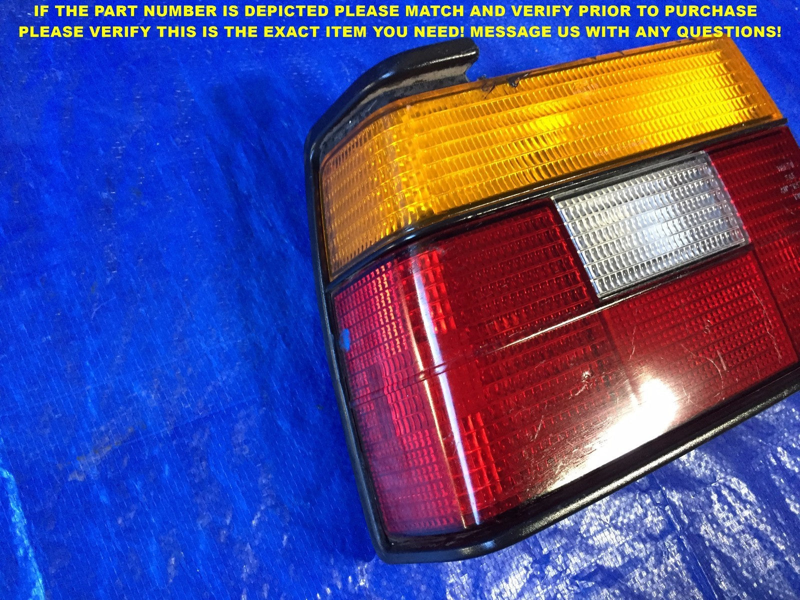 OEM 1984 1985 1986 1987 88 VOLKSWAGEN JETTA DRIVER LEFT TAIL LIGHT 165945112 #23