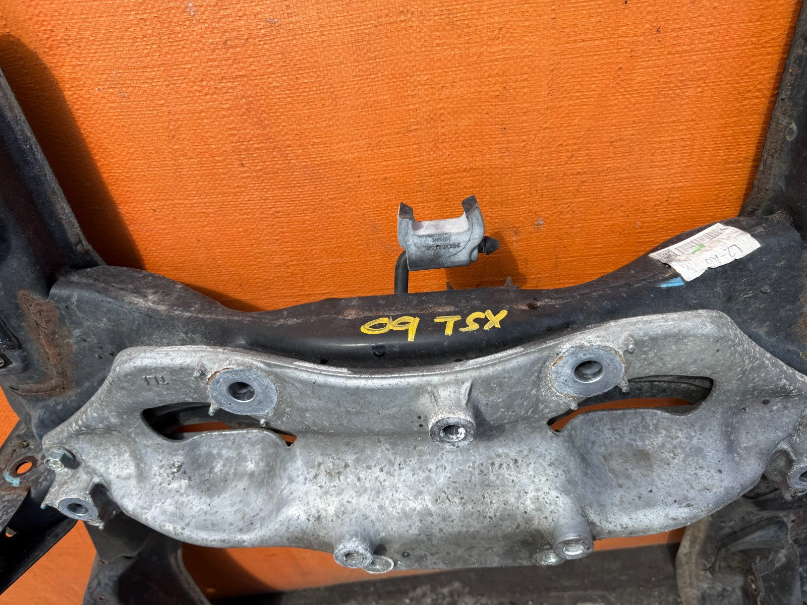 09 14 ACURA TSX 2.4L   FRONT SUBFRAME CROSSMEMBER K FRAME   OEM FACTORY #TSX10