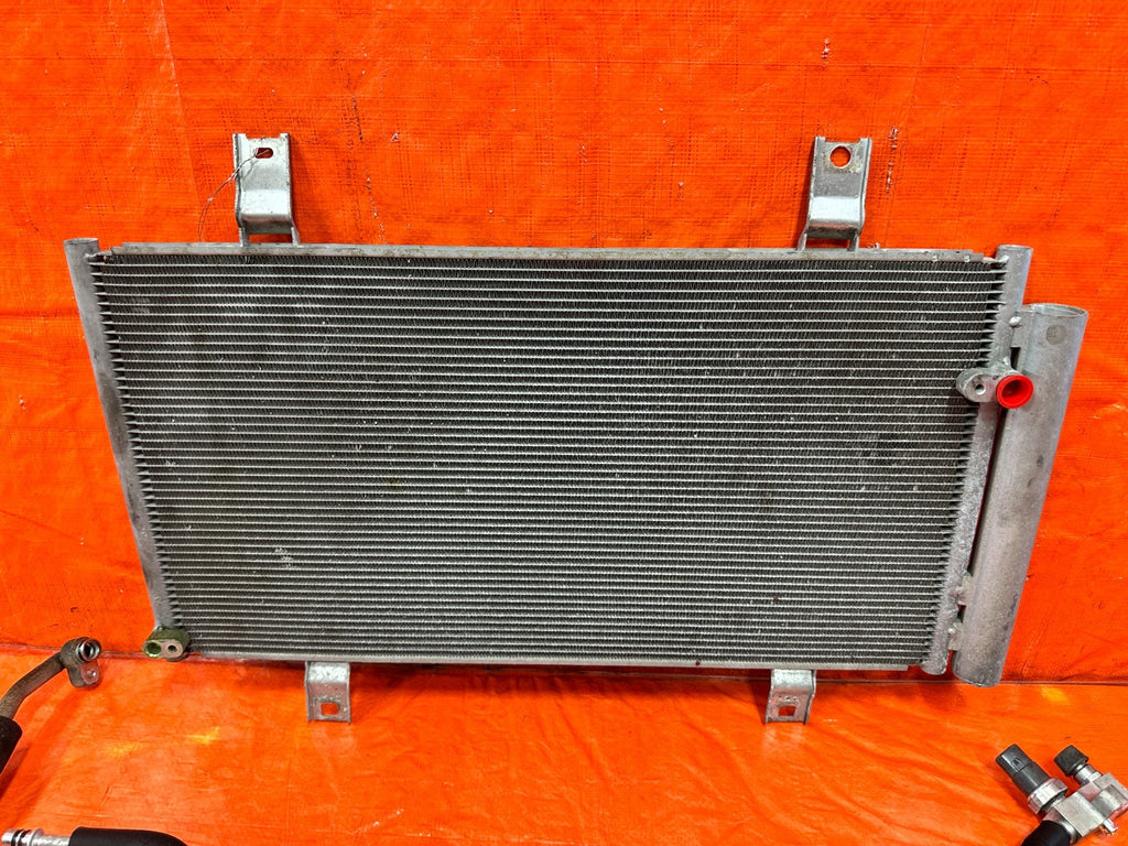 09 11 MAZDA RX8 RX 8   AC LINE SET LINES PIPES HOSES W/ CONDENSER & FAN OEM 30311