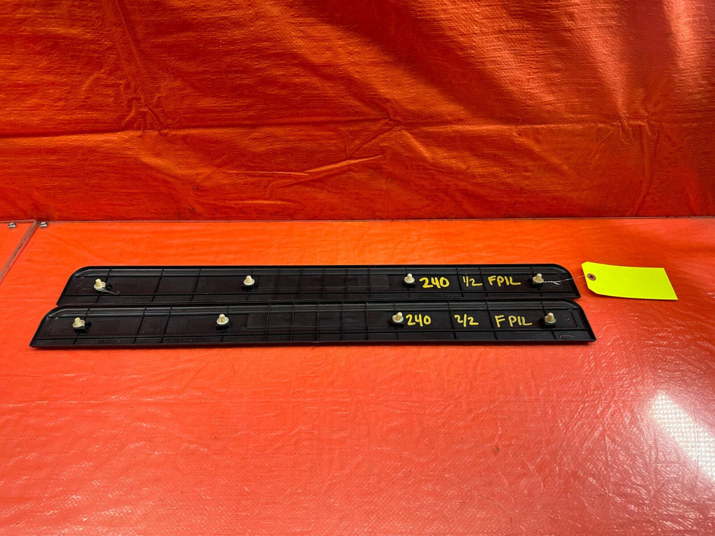 02 06 ACURA RSX BLACK FLOOR PILLAR SCUFF PLATE SET PILLARS LEFT RIGHT OEM #2407