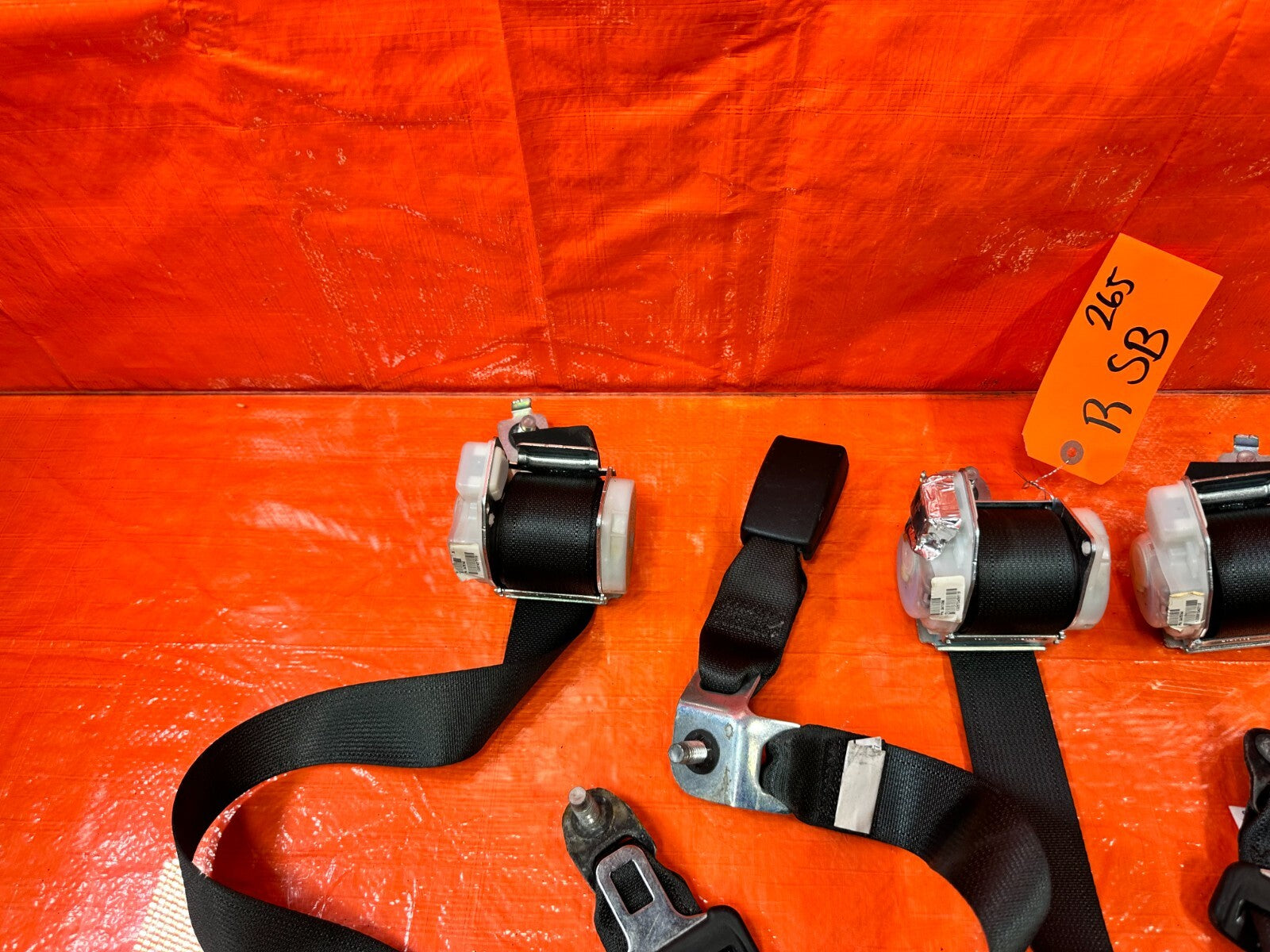 13 15 HONDA CIVIC SI 2D COUPE   LEFT & RIGHT REAR SEAT BELTS OEM FACTORY #2659