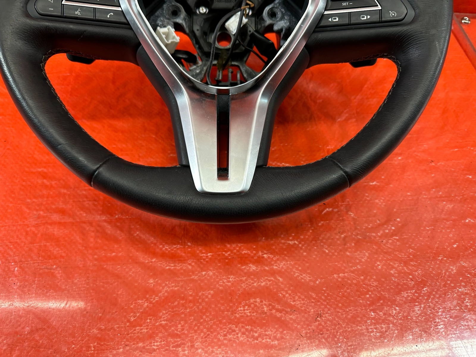 17 20 INFINITI Q60   RED SPORT 400   STEERING WHEEL W/ PADDLE SHIFTERS   OEM 20012