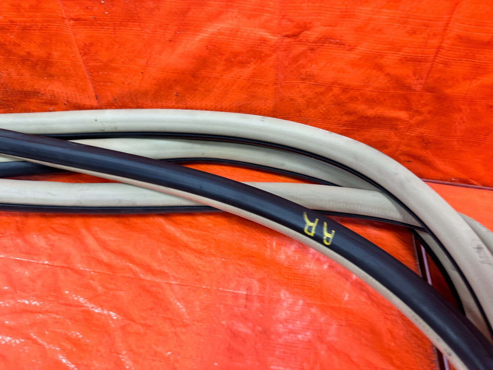 04 08 ACURA TSX   CHASSIS TO DOOR OPEN TRIM WEATHER STRIP SET FRONT REAR TAN 2913