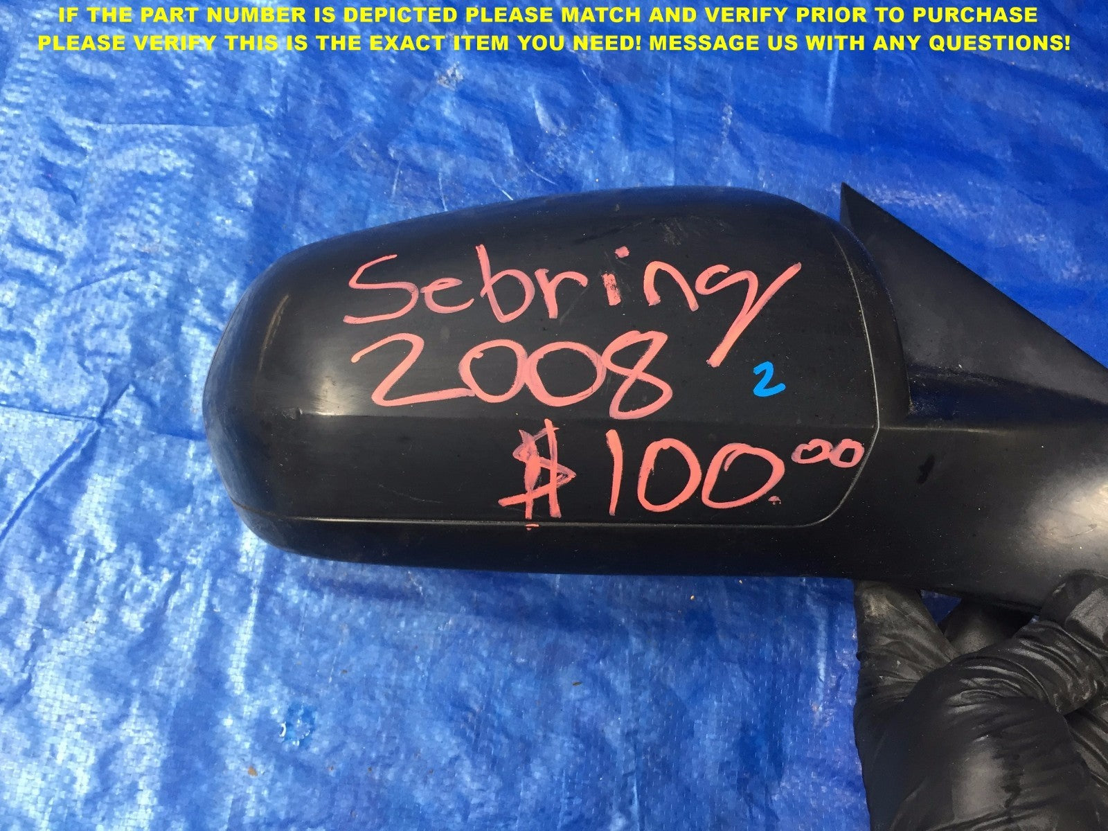 OEM 2007 2008 2009 07 08 09 SEBRING PASSENGER RIGHT SIDE VIEW MIRROR1