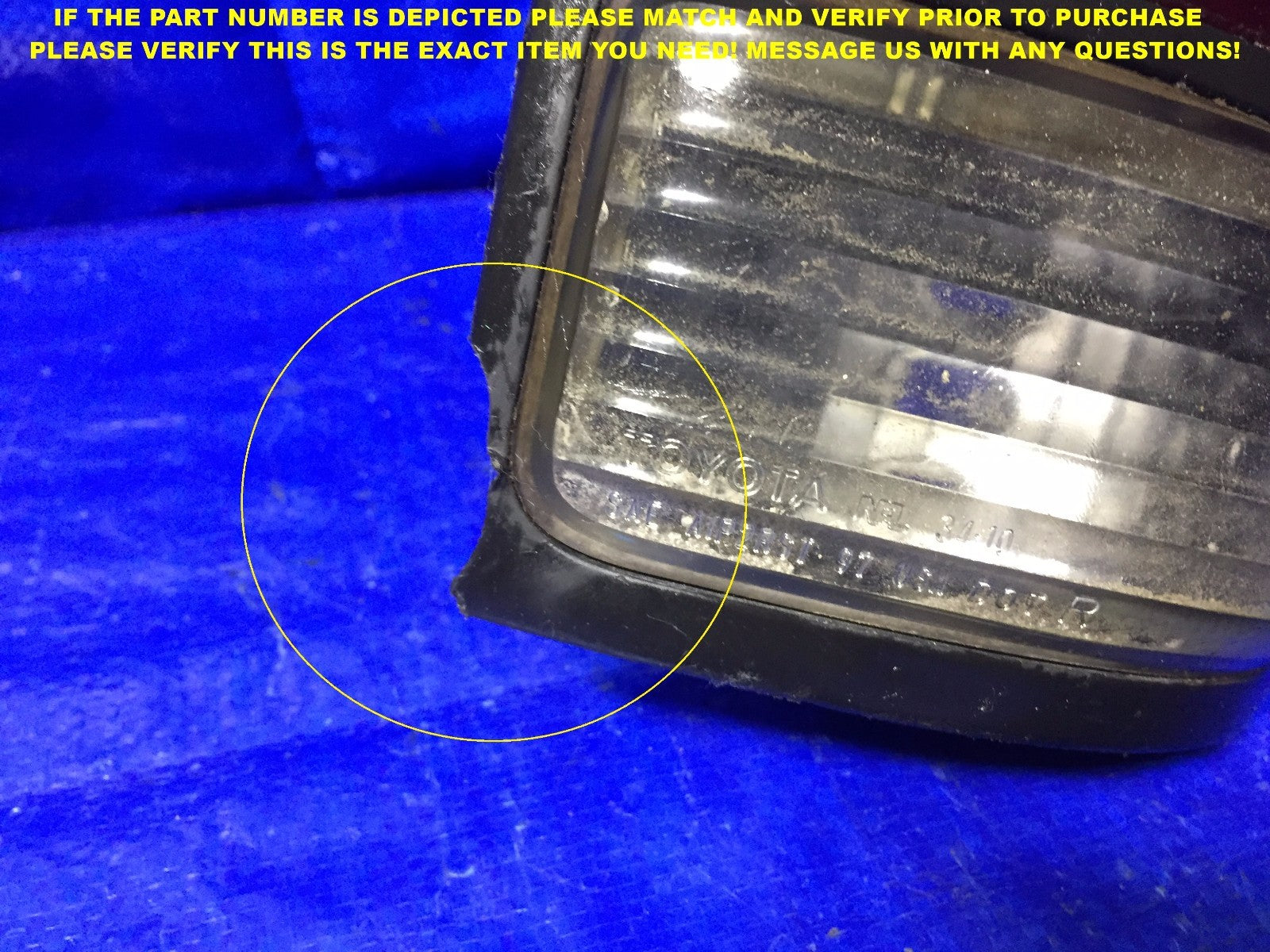 OEM 2000 2001 2002 2003 2004 TOYOTA TUNDA PASSENGER RIGHT TAIL LIGHT DAMAGE4