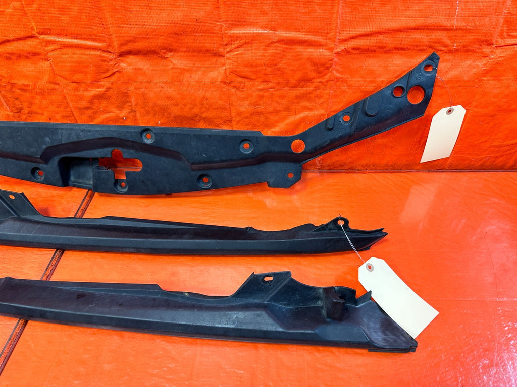 04 05 ACURA TSX UNDER HOOD ENGINE BAY FENDER RADIATOR SUPPORT TRIM 3 PC OEM 3235