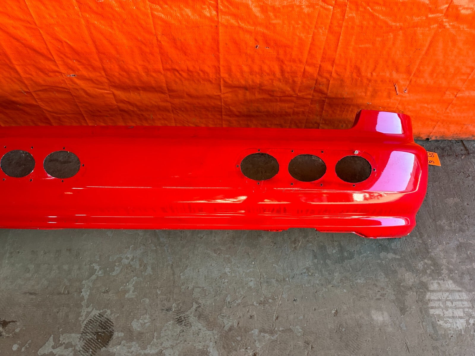 92 95 HONDA CIVIC HATCHBACK   REAR BUMPER COVER   CUT OUTS   FACOTRY OEM   #2354