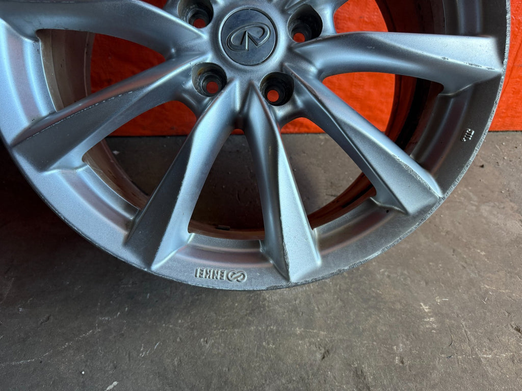08 15 INFINITI G37 Q60   10 SPOKE   18 INCH   FRONT WHEEL RIM   OEM #310 11