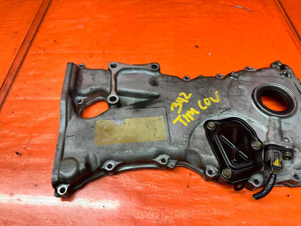04-05 ACURA TSX 4D 2.4L K24A2 ENGINE TIMING CHAIN COVER ALUMINUM OEM #34214