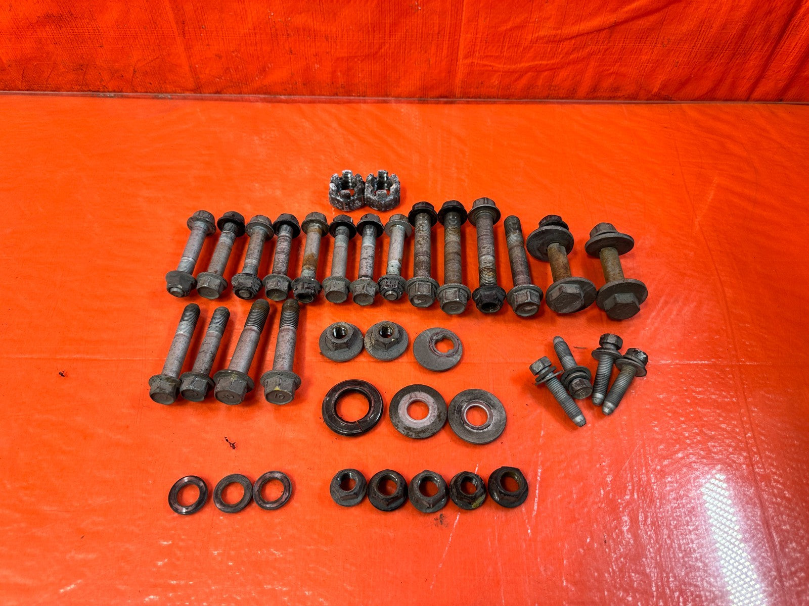 13 16 HYUNDAI GENESIS COUPE 3.8L   REAR TRAILING ARM CAMBER CASTER BOLTS #3180