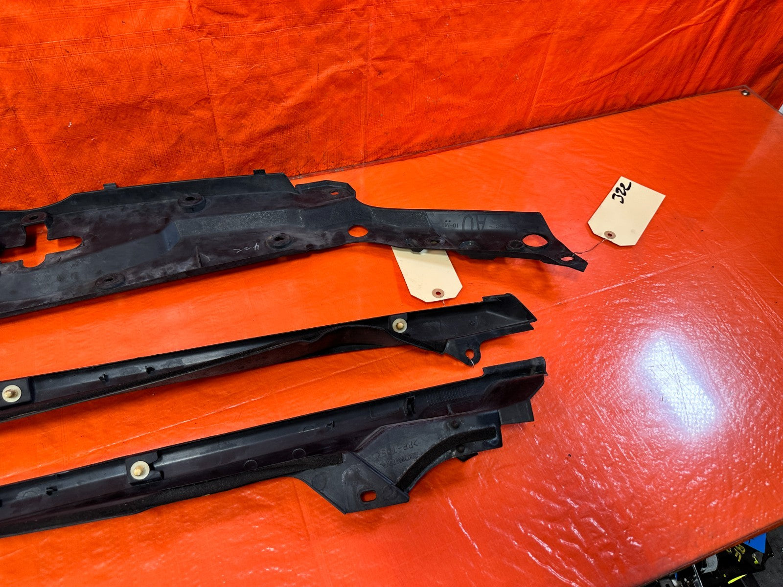 04 05 ACURA TSX UNDER HOOD ENGINE BAY FENDER RADIATOR SUPPORT TRIM 3 PC OEM 32311