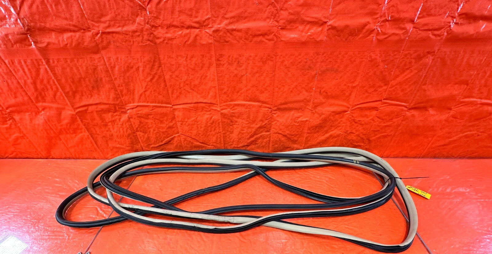 04 08 ACURA TSX   CHASSIS TO DOOR OPEN TRIM WEATHER STRIP SET FRONT REAR TAN 2910